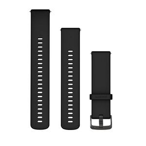 Garmin -  Quick Release Bands 20mm Black with Slate H Black